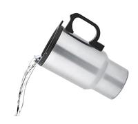Natudeco 12V 450ml Taza calefacción automóvil Taza viaje automóvil Hervidor agua eléctrico Calentador acero inoxidable Taza viaje Calentamiento automóvil eléctrico Taza café Termo para coche 12V