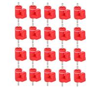 Natudeco 20 Piezas Bebedero Automático para Aves de Corral con Tetina de Agua para Pollo Estilo de Tornillo de Plástico Suministros para Animales de Granja Gallina Pato Rojo