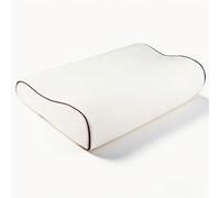 Natudeco Almohada Viscoelástica de Espuma 50x30cm Almohada Ortopédica para Soporte del Cuello, Almohada para Dormir Ondulada de Rebote Lento, Cómoda Almohada de Soporte Cervical para Hombros