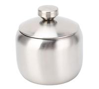 Natudeco Azucarero Con Tapa Tarro Grande Para Especias, Cuenco Dorado Con Tapa, Azucarero De Acero Inoxidable, Almacenamiento Para Azúcar, Sal, Caramelo, Café, Crema, Edulcorante(Plata)