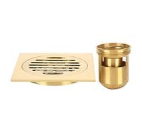 Natudeco Drenaje de Piso de Ducha Desagüe de baño Desagüe de Piso de Ducha Cuadrado de latón para el hogar con colador de Cabello extraíble Accesorio de Hardware de Drenaje de Agua de baño