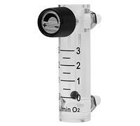 Natudeco FlowMeter 0-3lpm Medidor de flujo de flujo Medidor Probador de flujo de gas portátil Dispositivo de medición con válvula de control para aire de oxígeno
