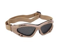 Natudeco Gafas De Seguridad Resistentes A Impactos, Gafas De Malla De Hierro Para Exteriores, Gafas Protectoras De Arena Y Viento, Tipo Correa Con Bolsa De Almacenamiento