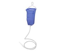 Natudeco Kit De Bolsa De Enema De 2L, Bolsa De Enema De Café Portátil con Manguera Larga De Silicona, Bolsa De Enema De Limpieza De Colon Plegable, Juego De Ducha para Viaje En Casa