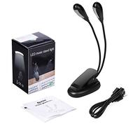 Natudeco Luz de Lectura con Clip Flexible, 14 lámparas LED, luz de Libro, luz de Escritorio Recargable USB cambiable de Color para Dormitorio, cabecero de Cama para niños