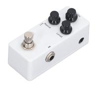 Natudeco Pedal de retardo para guitarra, DC 9 V, indicador LED, aleación de aluminio, 3 perillas, pedal de efecto de control para bajo y guitarra eléctrica