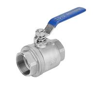 Natudeco Puerto completo Válvula de bola de hilo femenino 304 Acero inoxidable Dos piezas 1-1/2 en DN40 1000PSI WOG con mango largo para gas de aceite de agua