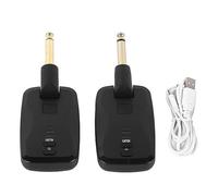 Natudeco s de guitarra sin cables UHF Audio Transmisor digital eléctrico Conjunto de receptor Accesorios para amplificador con soporte para cables Múltiples canales