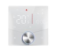 Natudeco Smart WiFi Termostato Control de Voz Controlador de Temperatura Digital Termostato de Perilla Inteligente programable semanal con Color luminable Dimmable (Calentador de Caldera de Gas de