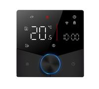 Natudeco Smart WiFi Termostato Control de Voz Controlador de Temperatura Digital Termostato de Perilla Inteligente programable semanal con Color luminable Dimmable (Calentador de Caldera de Gas de
