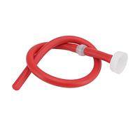 Natudeco Tubo De Limpieza De Enema, Boquilla De Silicona, Manguera De Enema De Limpieza Intestinal Anal, Bolsa De Enema De Gran Capacidad, 50cm, Rojo con Conector De Botella