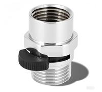 Natudeco - Válvula de cabezal de ducha de 1/2 pulgadas, adaptador de válvula de ducha, válvula de volumen de agua ajustable de cerámica de cobre, accesorios de baño para ducha de mano, bidé, rociador,