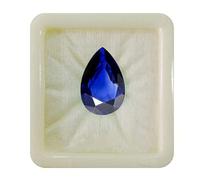 Natürlicher blauer Saphir in Birnenform, kalibriert, loser Edelstein, facettiert, Chakra-Heilung, Geburtsstein, Astronomie und Astrologie, Zeichen, Schmuckherstellung, handgefertigt, 7 Karat