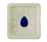 Natürlicher blauer Saphir in Birnenform, kalibrierter, loser Edelstein-Cabochon, Chakra-Heilung, Geburtsstein, Astronomie und Astrologie, Zeichen, Schmuckherstellung, handgefertigt, 7 Karat