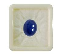 Natürlicher blauer Saphir, ovale Form, kalibrierter, loser Edelstein-Cabochon, Chakra-Heilung, Geburtsstein, Astronomie- und Astrologiezeichen, Schmuckherstellung, handgefertigt, 7 Karat