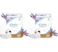 Natulim - Detergente en Tiras para Lavadora (100 Lavados) - Incluye Suavizante, Ecológico, Hipoalergénico, Made in Spain - Ropa limpia y suave sin ensuciar el Planeta (Lavanda) - 2 Pack (Paquete de 2)