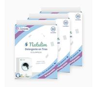 Natulim - Detergente en Tiras para Lavadora (150 Lavados) - Incluye efecto Suavizante, Ecológico, Hipoalergénico, Made in Spain - Ropa limpia y suave sin ensuciar el Planeta (Lavanda) - 3 Pack