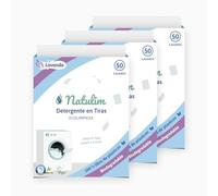 Natulim - Detergente en Tiras para Lavadora (150 Lavados) - Incluye efecto Suavizante, Ecológico, Hipoalergénico, Made in Spain - Ropa limpia y suave sin ensuciar el Planeta (Lavanda) - 3 Pack