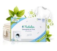 Natulim - Detergente en Tiras para Lavadora (360 Lavados) - Sin Fragancia | Incluye efecto Suavizante, Ecológico, Hipoalergénico, Made in Spain - Ropa limpia y suave sin ensuciar el Planeta