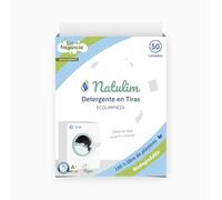 Natulim - Detergente en Tiras para Lavadora (50 Lavados) - Incluye efecto Suavizante, Ecológico, Hipoalergénico, Made in Spain - Ropa limpia y suave sin ensuciar el Planeta (Sin Fragancia)