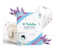 Natulim - Detergente en Tiras para Lavadora - 50 Lavados (Lavanda) | Incluye Suavizante, Ecológico, Hipoalergénico, Made in Spain - Ropa Limpia y Suave sin ensuciar el Planeta