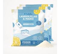Natulim Lavavajillas a Mano - Detergente Concentrado para Platos y Vajilla - Elimina Grasa y Restos de Comida - Sobres de lavavajilla en polvo 250 Gr. (3 Pack)