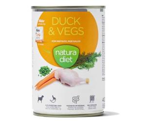 Natura Diet Duck & Vegs para Perros Latas 400 gr