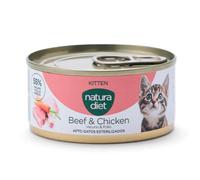 Natura Diet Kitten Vacuno y Pollo Paté Latas para Gatitos 85 gr