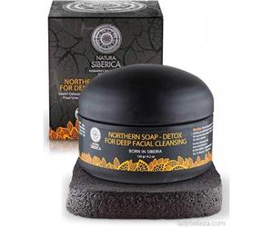 Natura Siberica Jab¢n negro n¢rdico detox para la profunda limpieza facial 120 ml