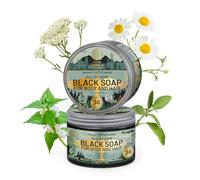 Natura Siberica Jabón Tradicional Black Soap 500 ml - para piel y cabello | Humedad, sin parabenos, cuida y revitaliza - Orgánico, fórmula única, libre de sustancias nocivas, fácil de peinar