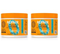Natura Siberica Mascarilla Capilar Reparadora de Queratina Nutre y restaura el brillo del cabello dañado - 300 ml (Paquete de 2)