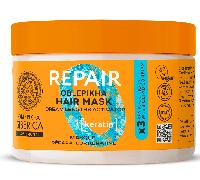 Natura Siberica Mascarilla Capilar Reparadora de Queratina Nutre y restaura el brillo del cabello dañado - 300 ml