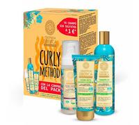 SET CURLY OBLEPIKHA: CHAMPÚ SIN SULFATOS 400 ML + GEL DE RIZOS 200 ML + ESPUMA MOLDEADORA 170 ML