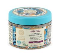 Natura Siberica Sal de baño con hidrolato de espino amarillo orgánico, Antiestrés 600 g