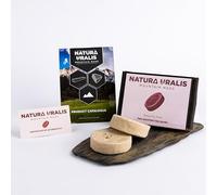 Natura Uralis Platos de Arcilla | 2 Platos de Arcilla, de Blanco Hueso a Rosa Pastel - Crujido Asombroso, Textura Terrosa, Aterciopelada y Firme, Sensación ASMR