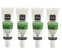 Naturabio Cosmetics Dentífrico Extra Fresco Sin Flúor Equinacea y Menta BIO 4x25 ml