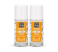NaturaBio Cosmetics Desodorante Natural Roll-On Piel Sensible Pack 2 x 50 ml | Aloe Vera y Avena Bio | Sin Aluminio ni Alcohol | Protección Duradera | Vegano | Certificado Bio