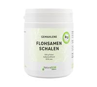 NaturaBIOM Cáscaras de semillas de psyllium orgánicas en polvo, 500 g, molidas - 99% de pureza, 90% de fibra, vegano, sin gluten, sin aditivos, probado en laboratorio, ideal para nutrición consciente