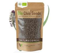 Naturacereal Semillas de Chía Orgánicas 1 kg - Ricas en Omega-3, fibra y fuente de proteínas - Veganas, sin gluten - ideales para smoothies, mueslis, overnight oats, ensaladas y productos horneados