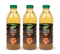 NATURAE - Jugo de Aloe Vera con miel - Digestivo Natural y Suave - Pack de 3 Botellas de 1L - Fabricado en España