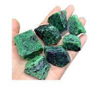 Natural 1 Libra Rubí en Piedra de Cristal de Cuarzo Fuchsite Áspero Piedra cruda Original en Bruto Colección de curación de especímenes Piedra Mineral para Volteretas, Wicca Reiki