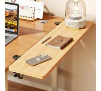 Natural,90*25,Extensión ergonómica de escritorio, extension de escritorio, soporte abrazadera para ratón, bandeja para teclado, estante para reposabrazos, extensión de escritorio para computadora