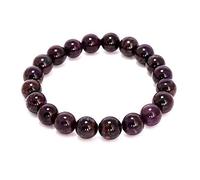 Natural AAA Sugilita estiramiento pulsera | 7-7,5? Longitud de la pulsera pulsera de piedras preciosas Sugilita | Pulsera unisex | 6mm Perlas de forma redonda | Hombres pulsera de cuentas