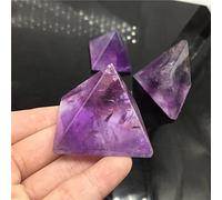 Natural Amethyst Crystal Pyramid Quartz Stone Crystal Tiger Eye Point Home Decor Crafts Of Gem Stone 1PC,Amethyst,6cm