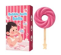 Natural Bath Balls - Lollipop Shaped Shower Steamers, Handmade Fragrant Bubble Balls | Cute Relaxation Bath Toys For Kids Birthday Summer Self Care, Natural Handmade B́ath Ball Gift Stocking Stuffer F