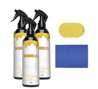 Natural Beeswax Care Spray & Restorer, Bees Wax Polish for Wood, Beeswax Spray Polish for Wood with Wipe & Sponge (3Pcs)