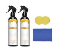 Natural Beeswax Care Spray & Restorer, Bees Wax Polish for Wood, Beeswax Spray Polish for Wood with Wipe & Sponge (2Pcs)