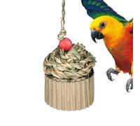 Natural Bird Toy, Interactive Swing Perch, Pet Chew Toy with Sturdy Build, Parrot Cage Accessory, Bird Play Toys with Hanging Design, Birds Toys for Cockatiel and Conure