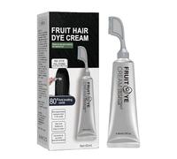 Natural Black Hair Dye Cream,Natural Fruit Hair Dye,Plant Extract Hair Dye Essence,For Gray Hair Coverage,Crema Colorante Frutos Negros, Lack Hair Dye For Men Women,Fruit Essence Hair Dyeing Comb