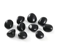 Natural Black Obsidian Crystal Stone, Black Stones Bulk, Crystals and Healing Stones, Tumbled Polished Stones for Decoration, Wicca, Reiki, Witchcraft Supplies, Chakra and Energy(10 Pcs)